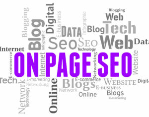 on-page seo concept