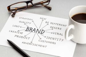 branding concept on paper