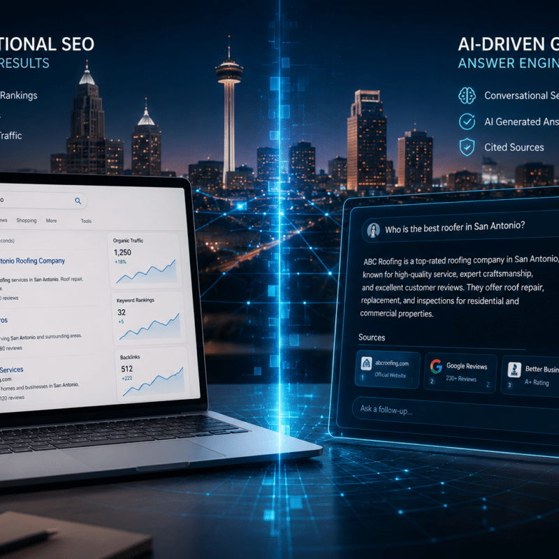 TradySEO vs AI Answer Engine