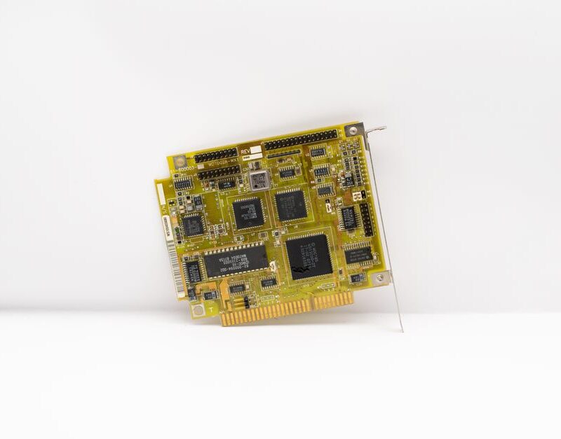 Legacy computer expansion card photographed against a plain white background